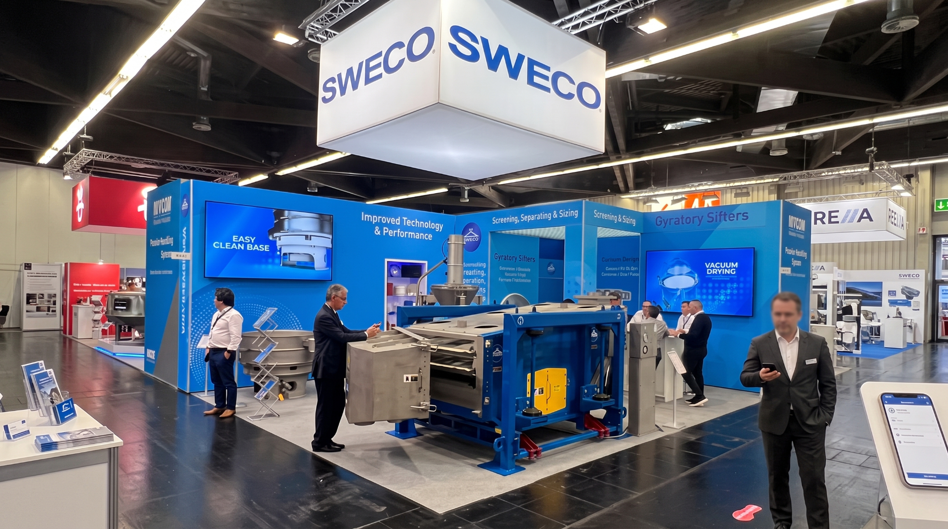 SWECO exhibition stand - main hall view